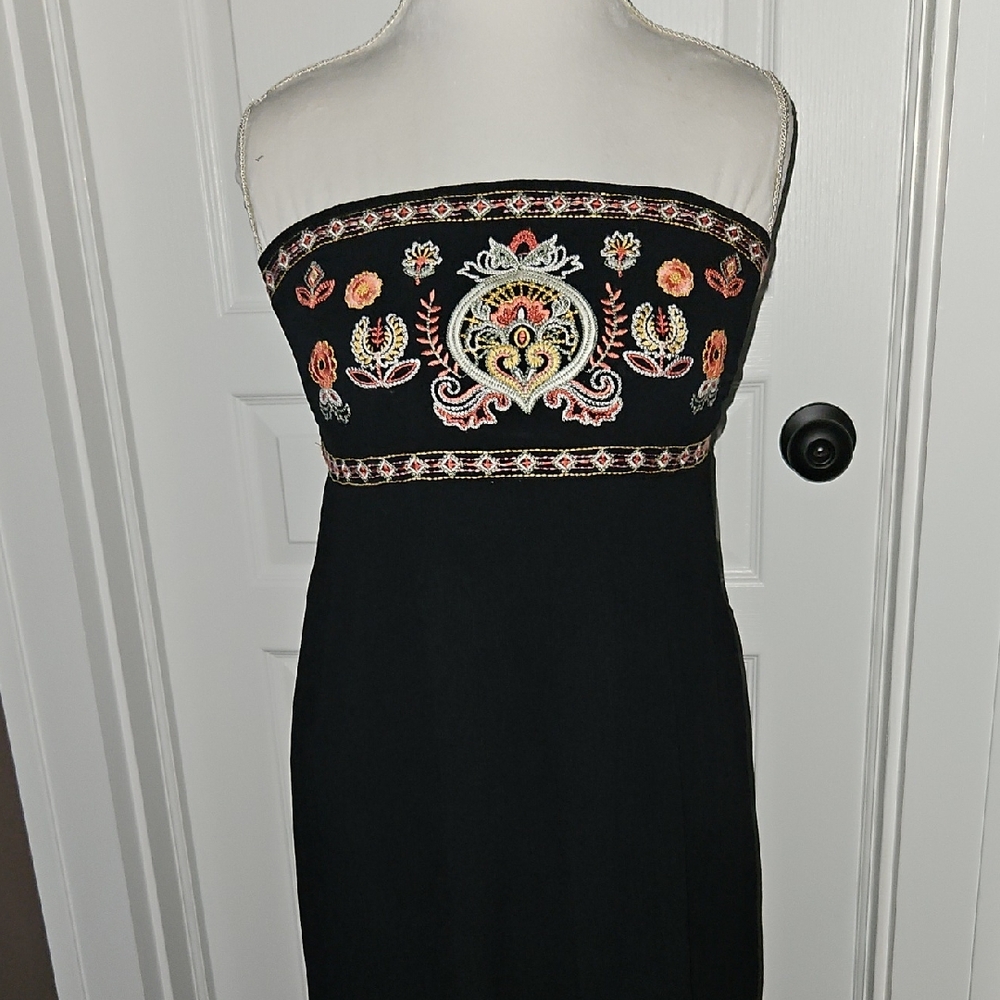 Boho Strapless Maxi Dress